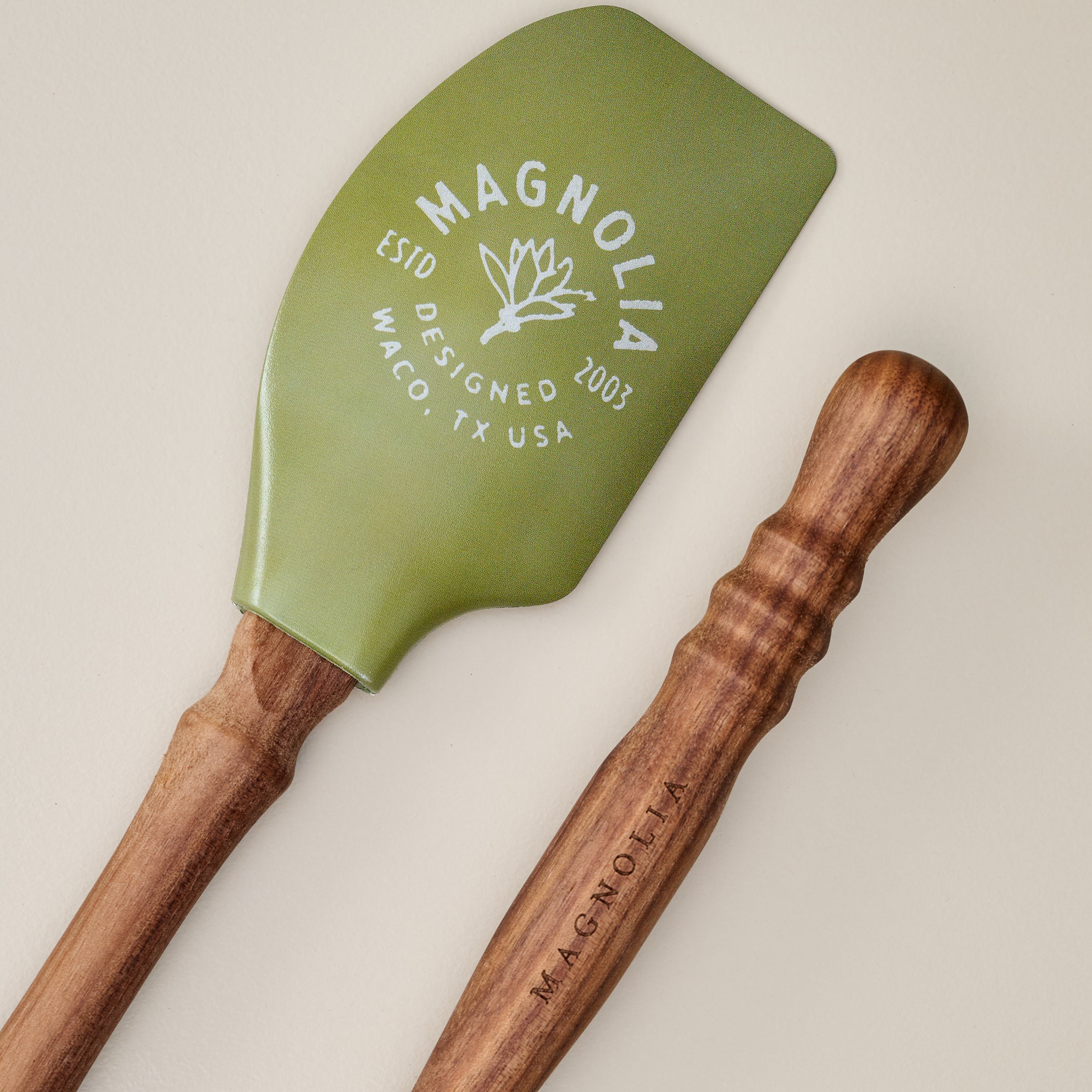Magnolia Turned Handle Flower Spatula Bundle - Image 2