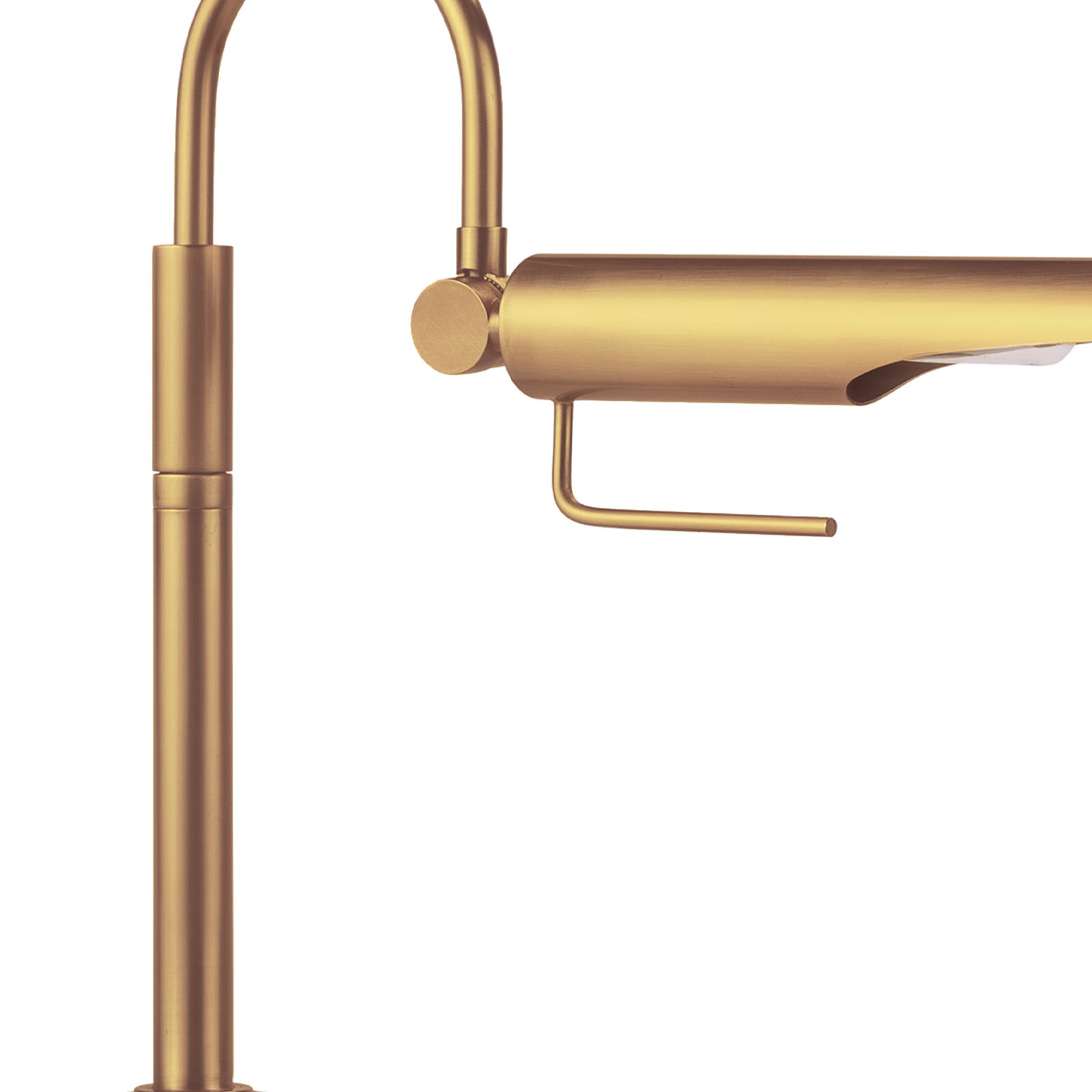 Linear Natural Brass Task Lamp - Image 4
