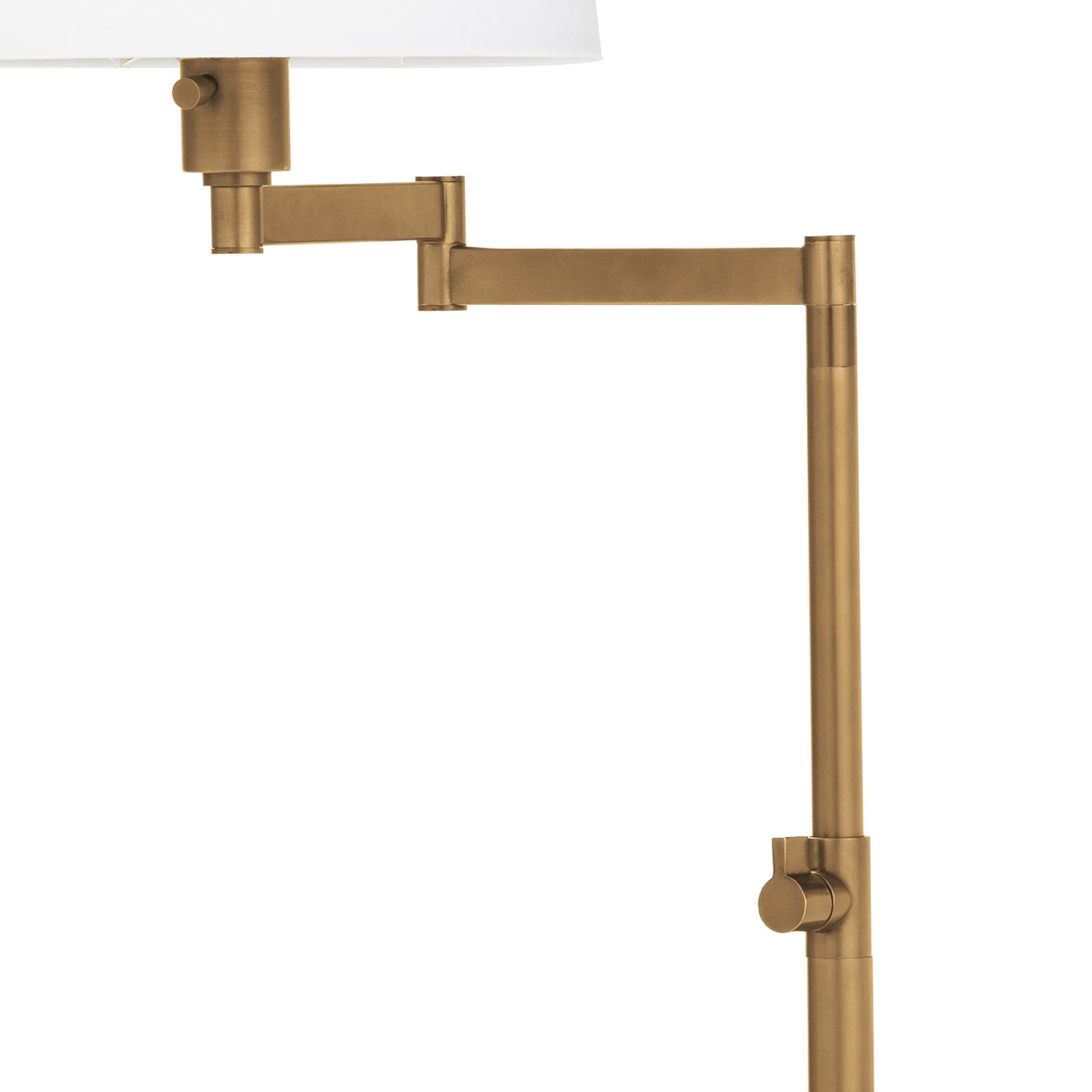 Natural Brass Swivel Floor Lamp - Image 3