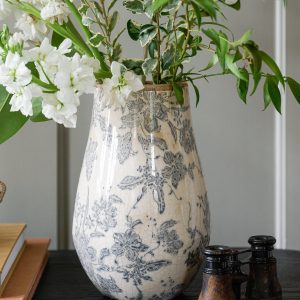 Black and White Distressed Vase