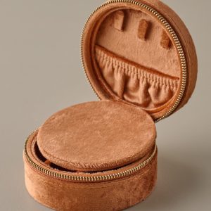 Velvet Copper Jewelry Travel Case