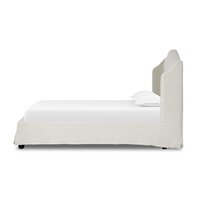 Blythe Camelback Linen Slipcover Upholstered Bed Frame - Image 18