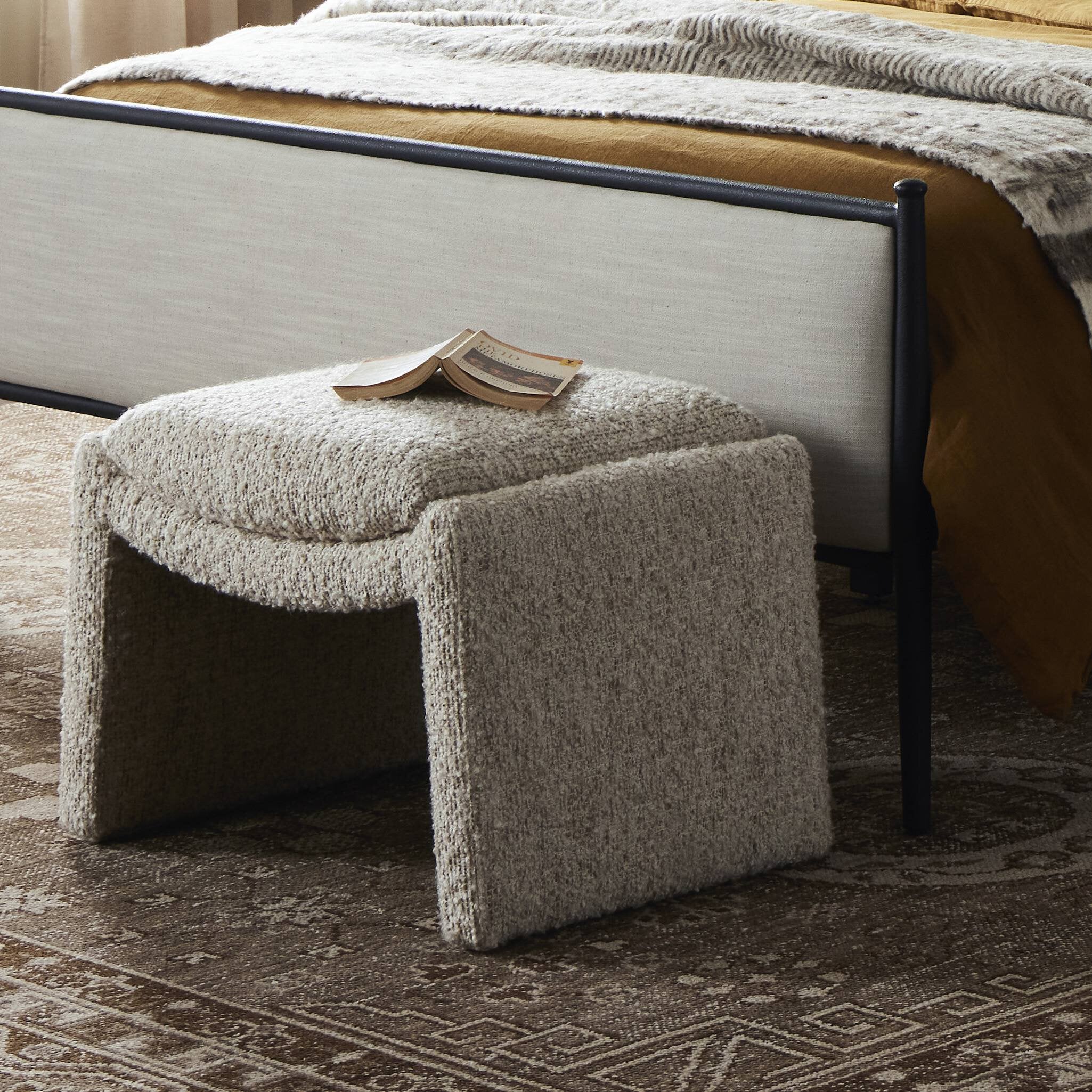 Gina Boucle Ottoman - Image 3