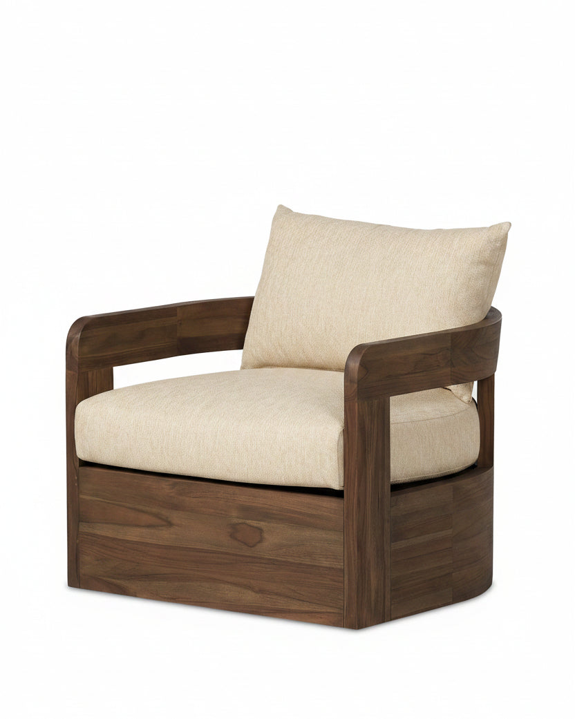 Caspian Outdoor Swivel Chair - Image 2
