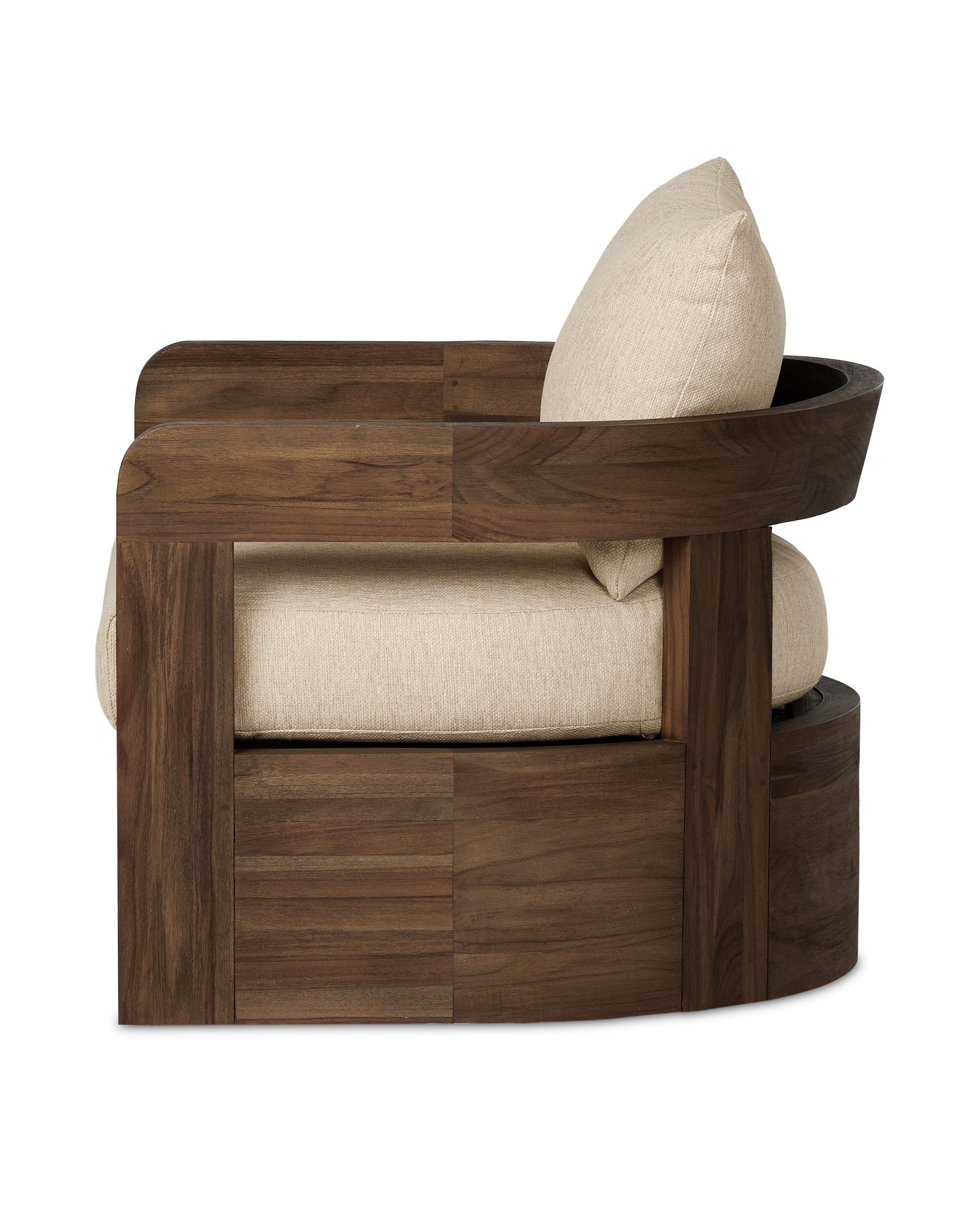 Caspian Outdoor Swivel Chair - Image 4