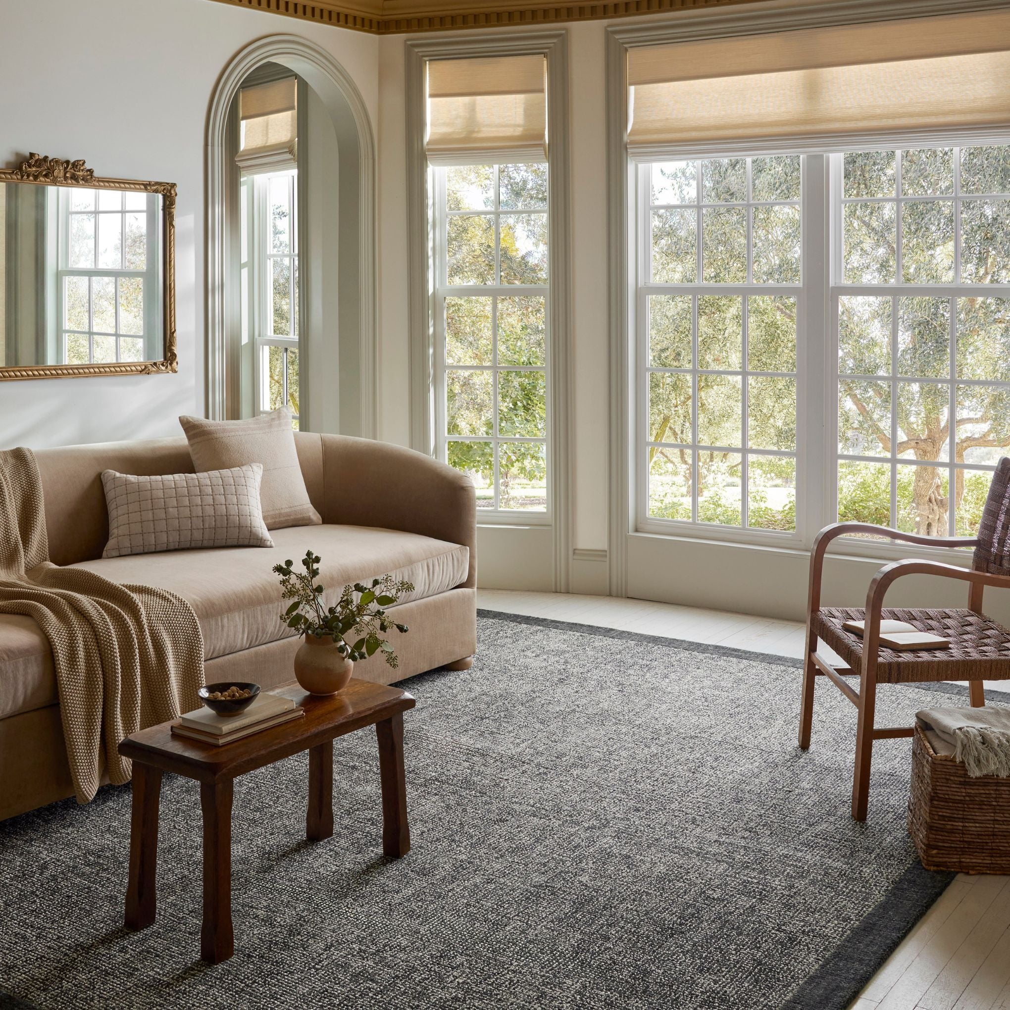 Henley Ivory Charcoal Rug - Image 2
