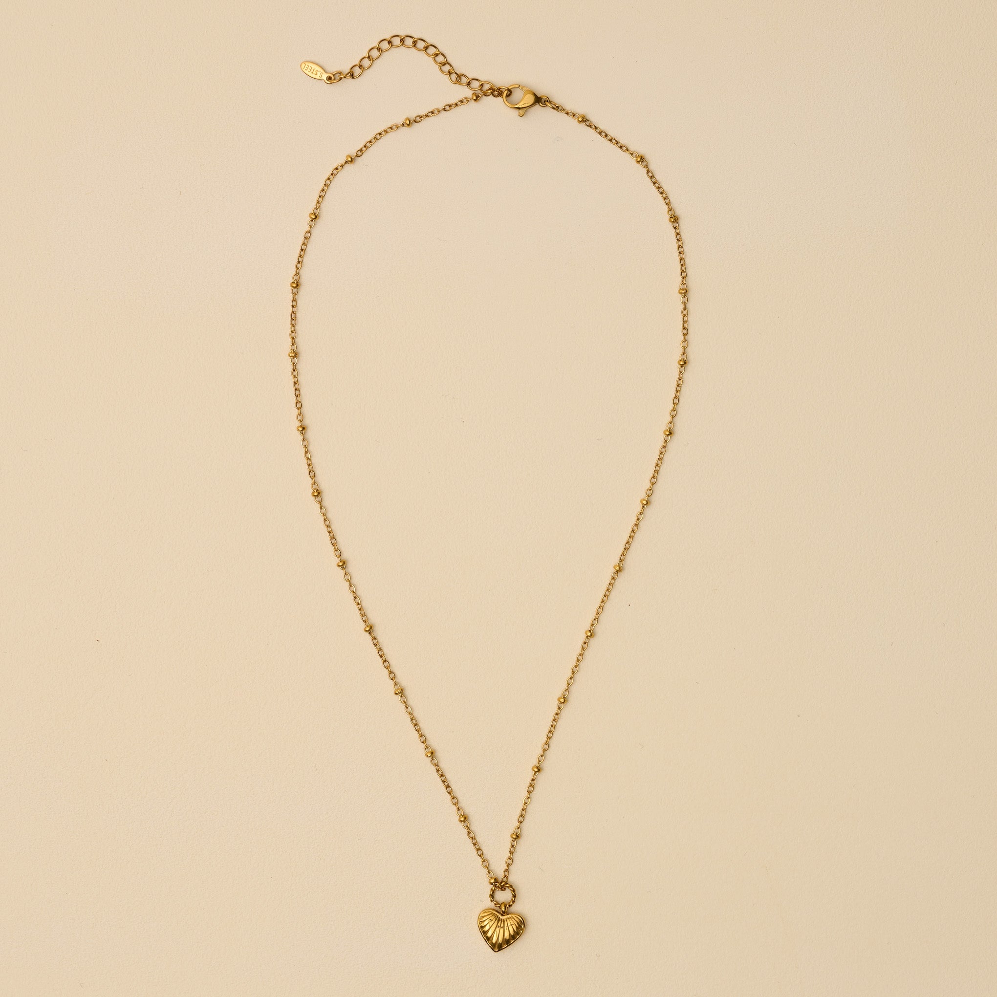 Dainty Braided Heart Necklace - Image 2