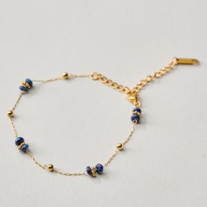 Dainty Natural Stone Beaded Bracelet