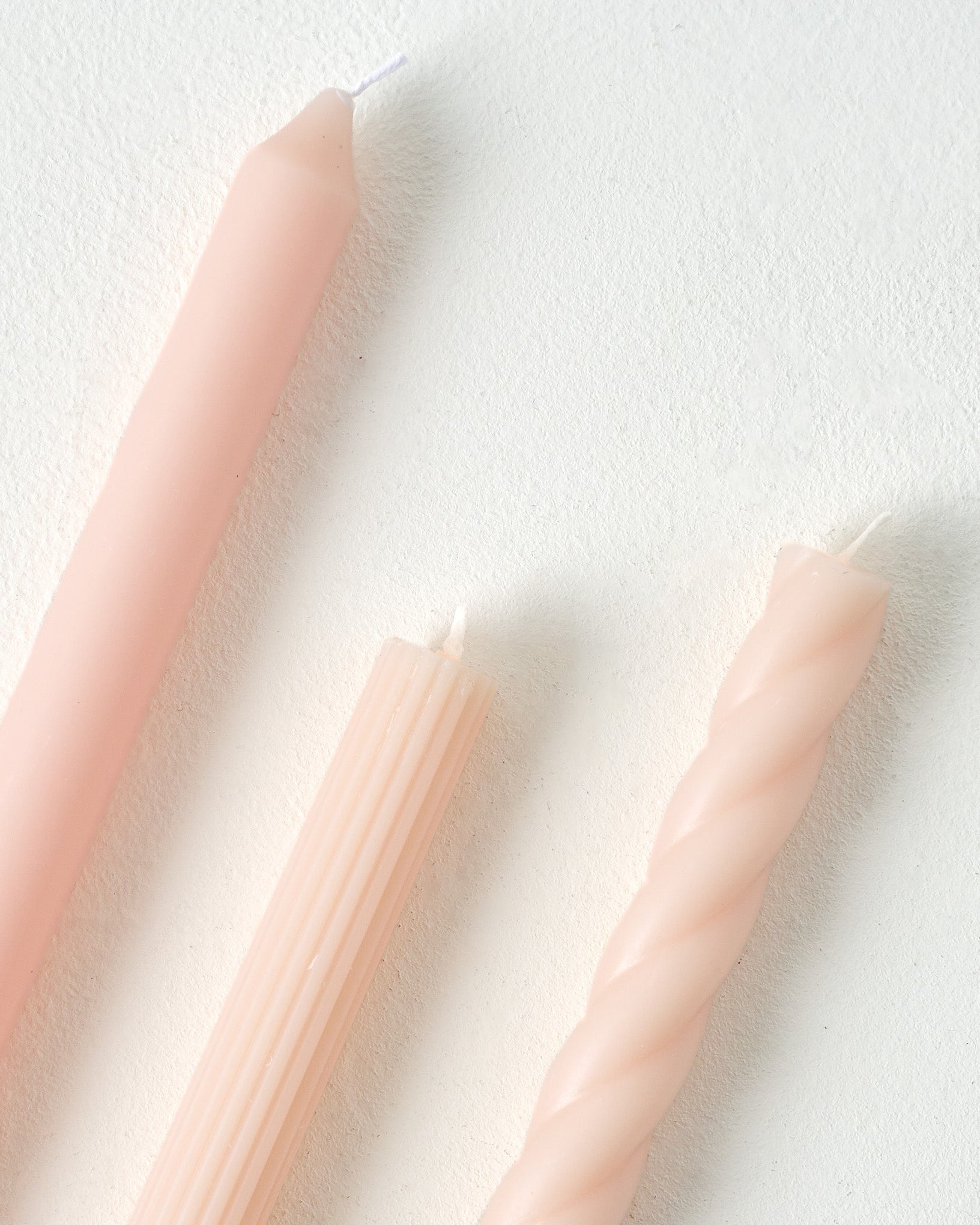 Assorted Blush Taper Candle Set - Image 3