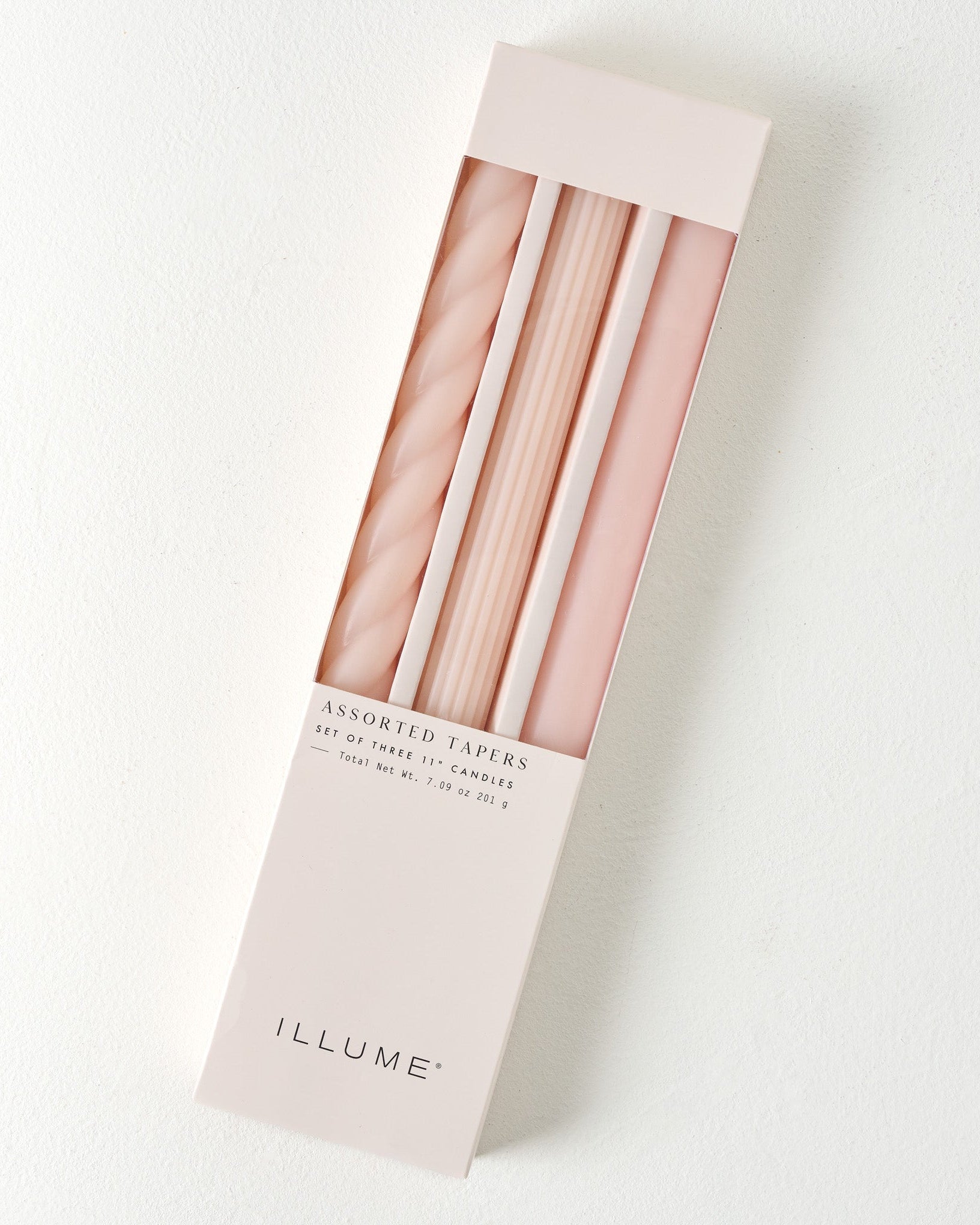 Assorted Blush Taper Candle Set - Image 2