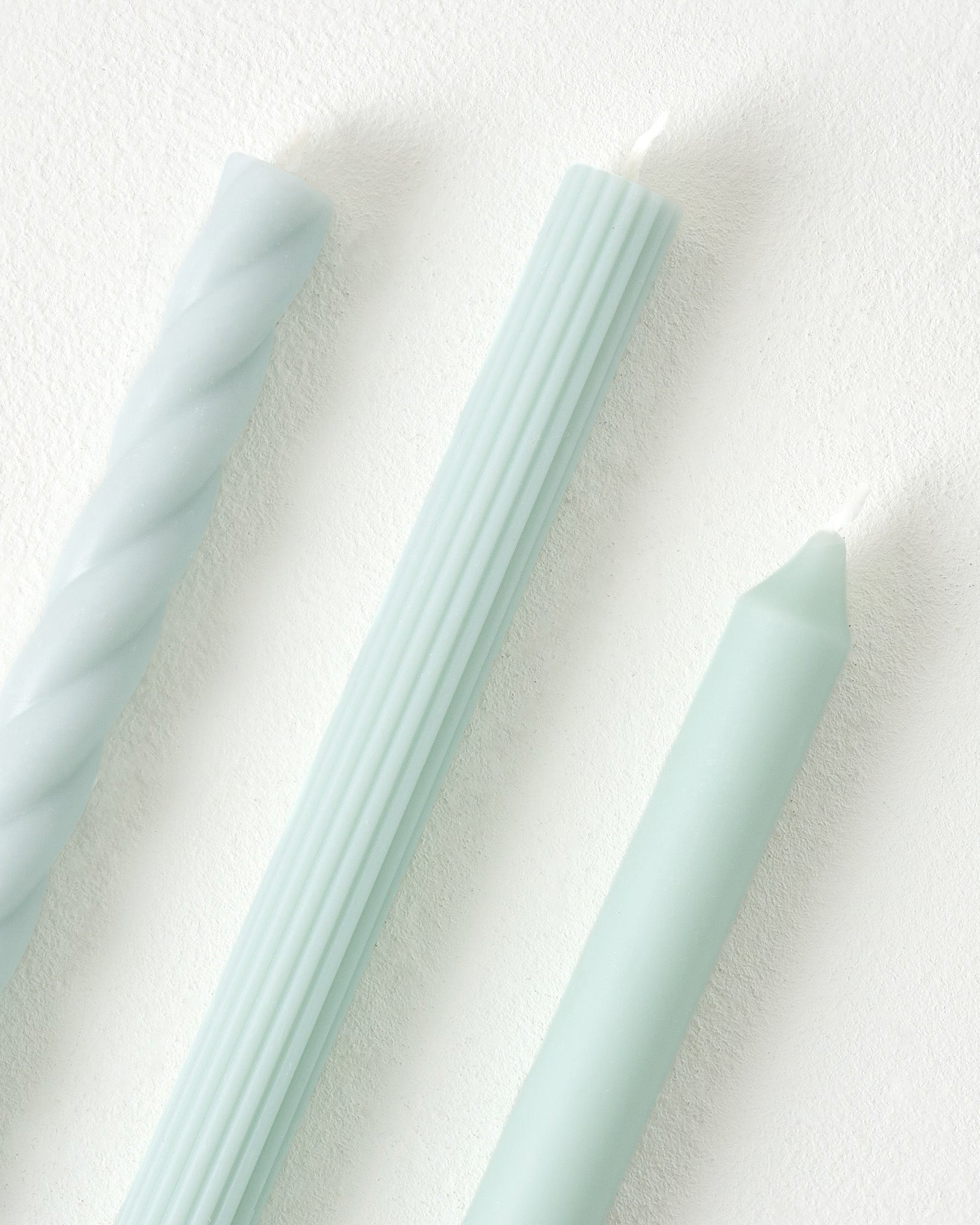 Assorted Light Blue Taper Candle Set - Image 3