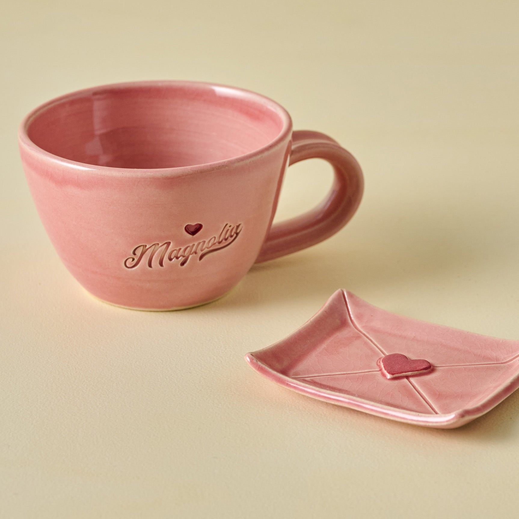 Black Oak Artisan Magnolia Heart Mug - Image 3