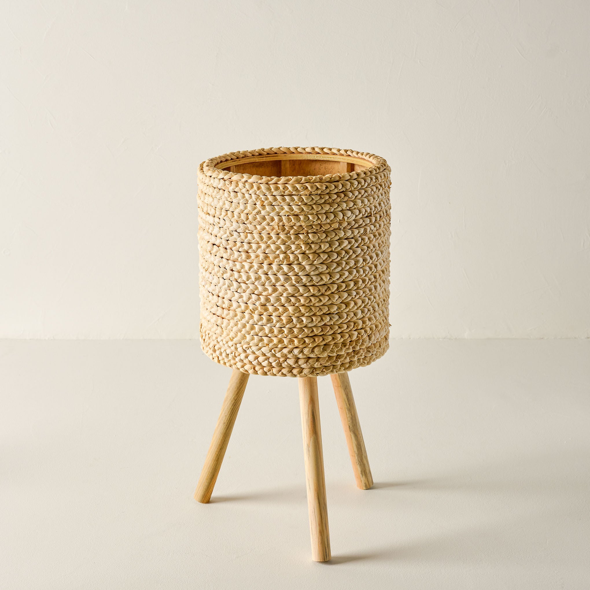 Bleached Woven Plant Stands - Image 5