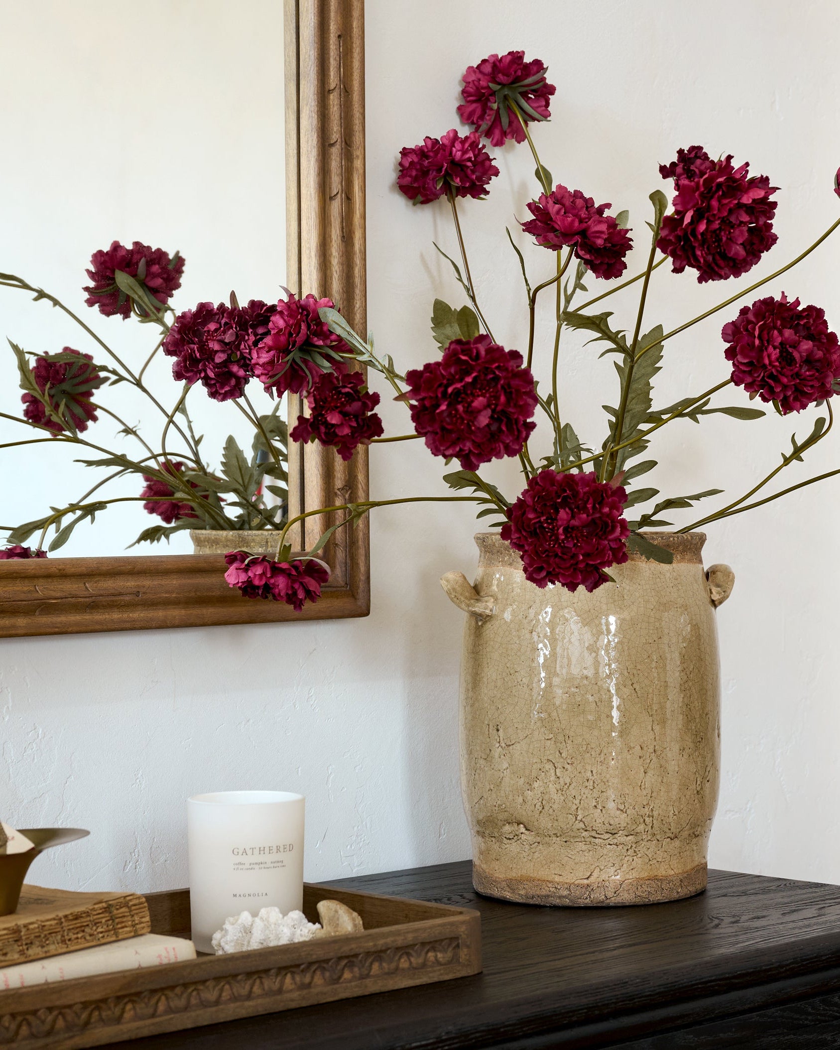Hanson Crackle Handled Vase - Image 4