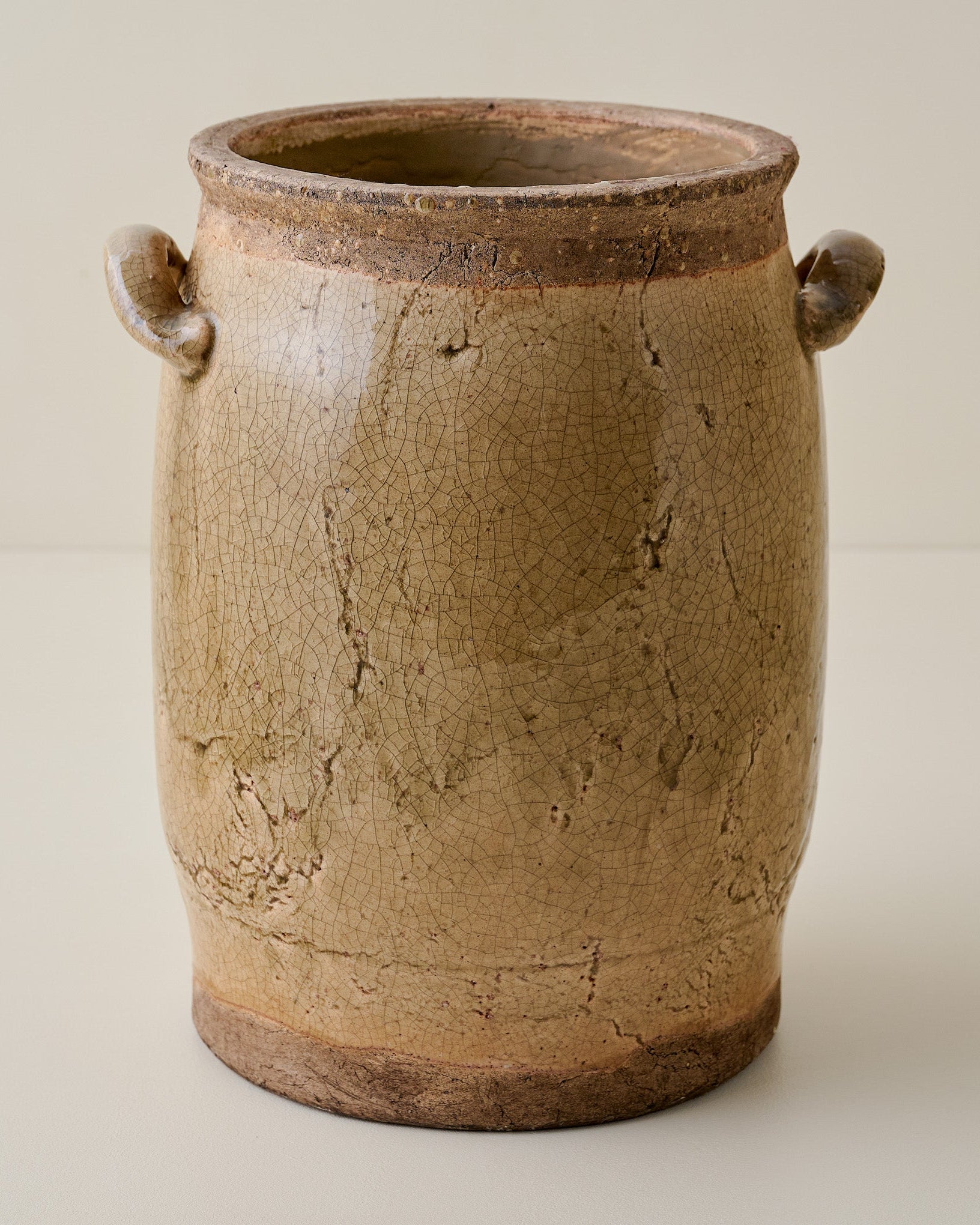Hanson Crackle Handled Vase - Image 3