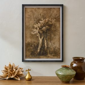 Oversized Whispers of the Oak Framed Print