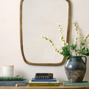 Jameson Aged Brass Framed Mirror