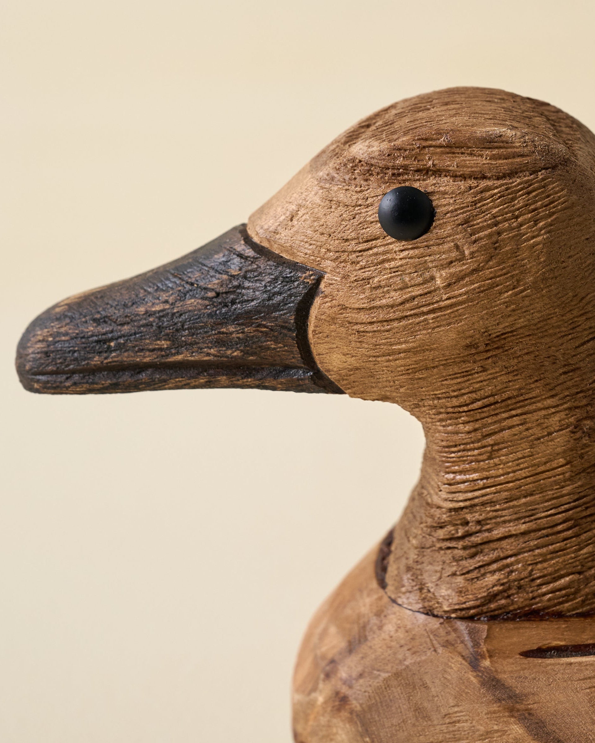 Decorative Carved Wooden Duck - Image 2