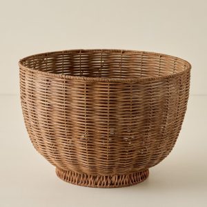 Oversized Rattan Decorative Bowl