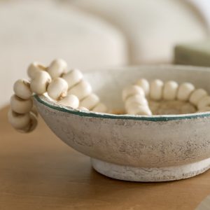 Lane Green Rimmed Decorative Bowl