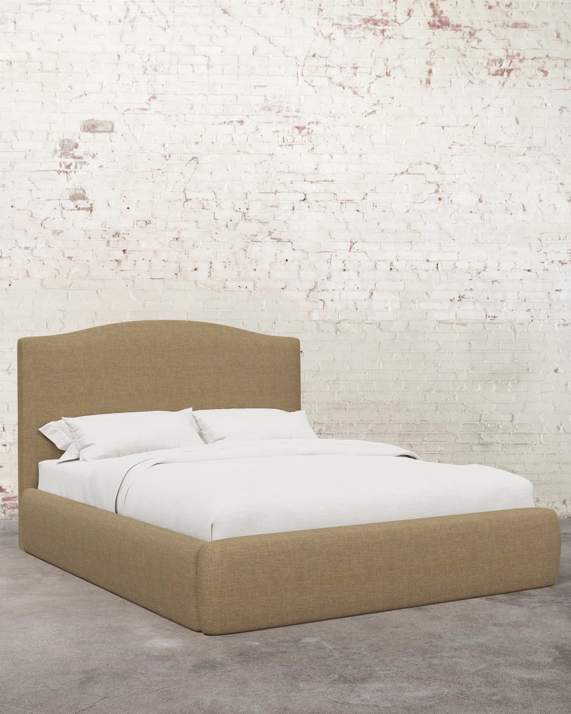 Clara Linen Upholstered Bed - Image 9