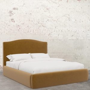 Clara Velvet Upholstered Bed