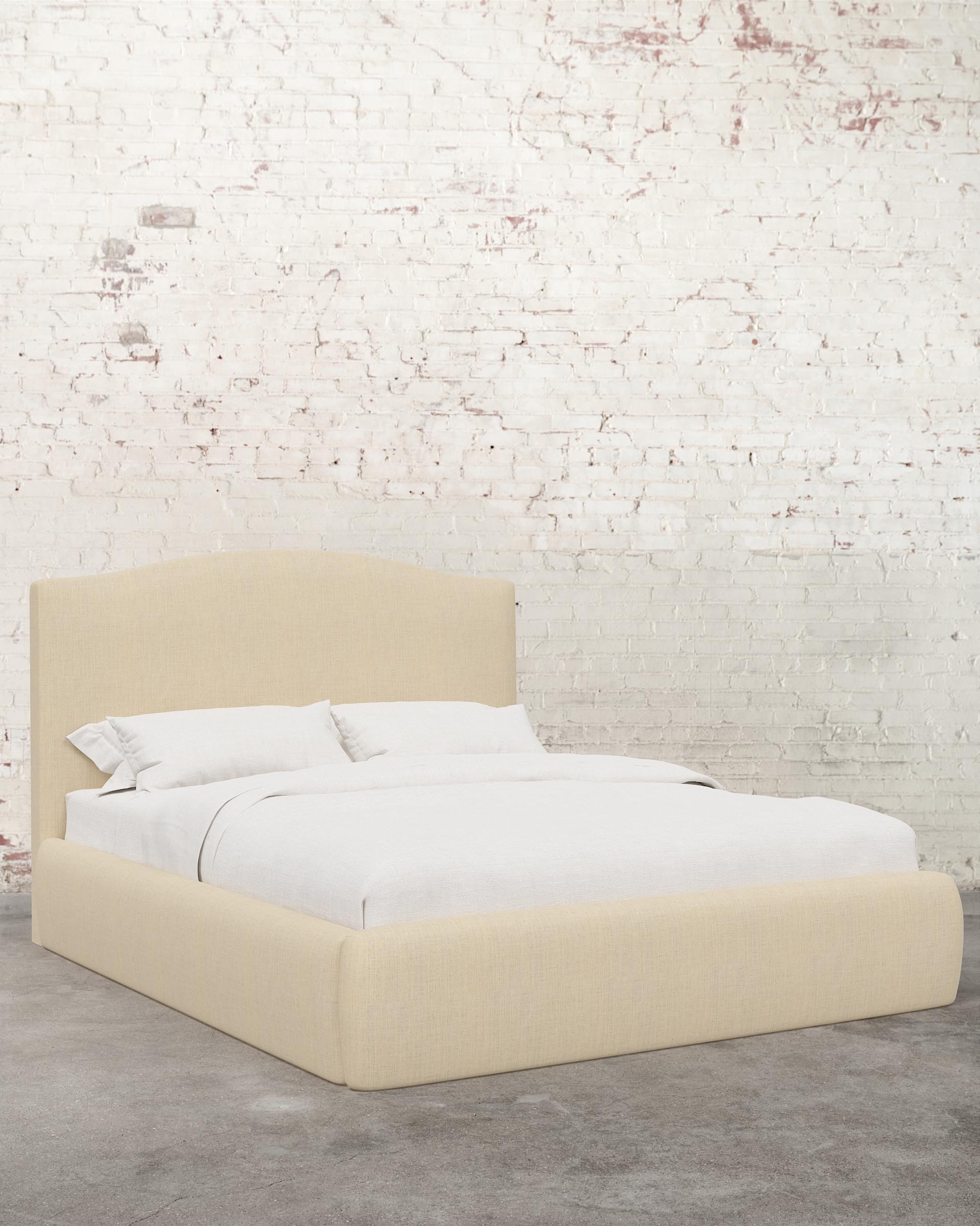 Clara Linen Upholstered Bed - Image 8