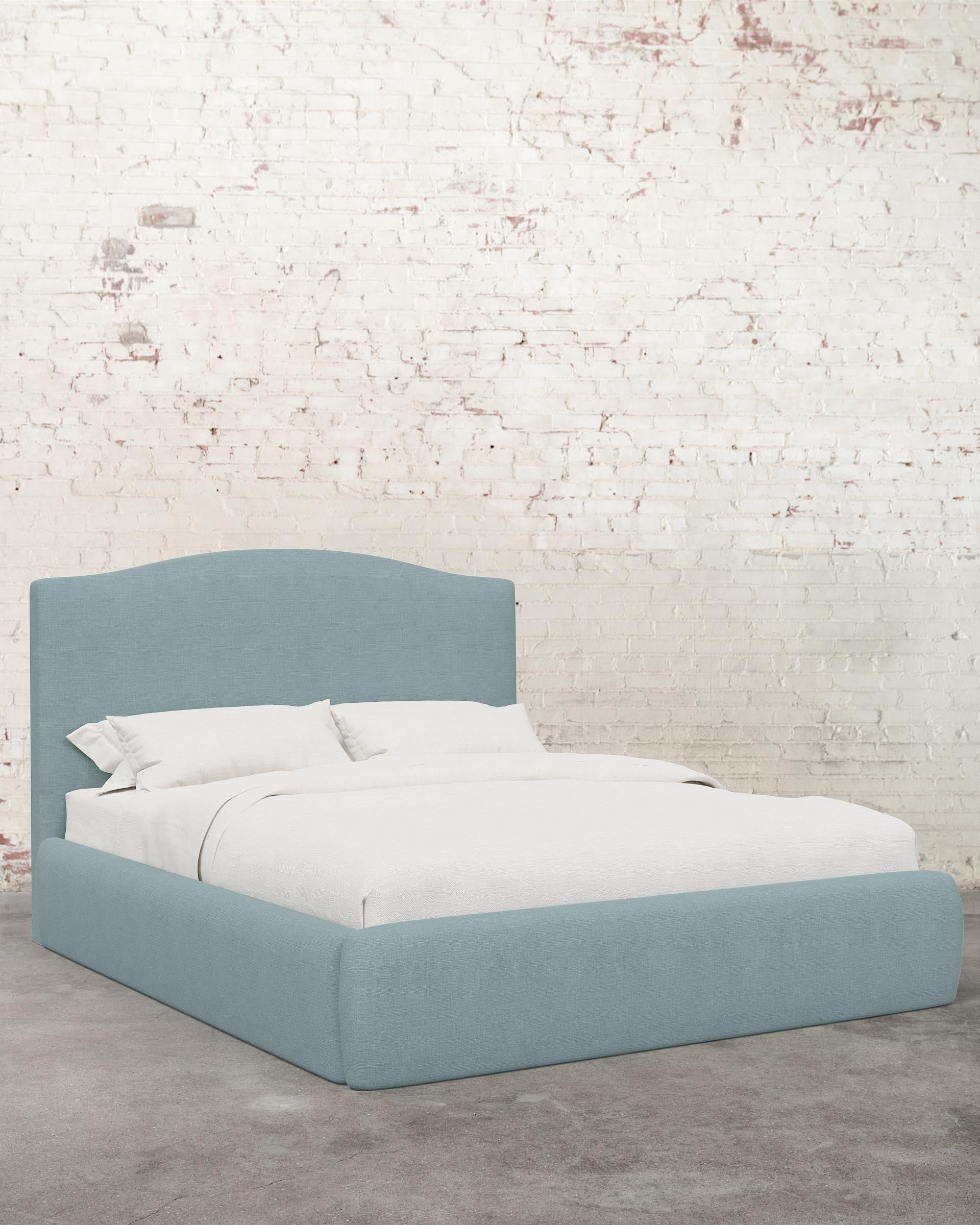Clara Linen Upholstered Bed - Image 6