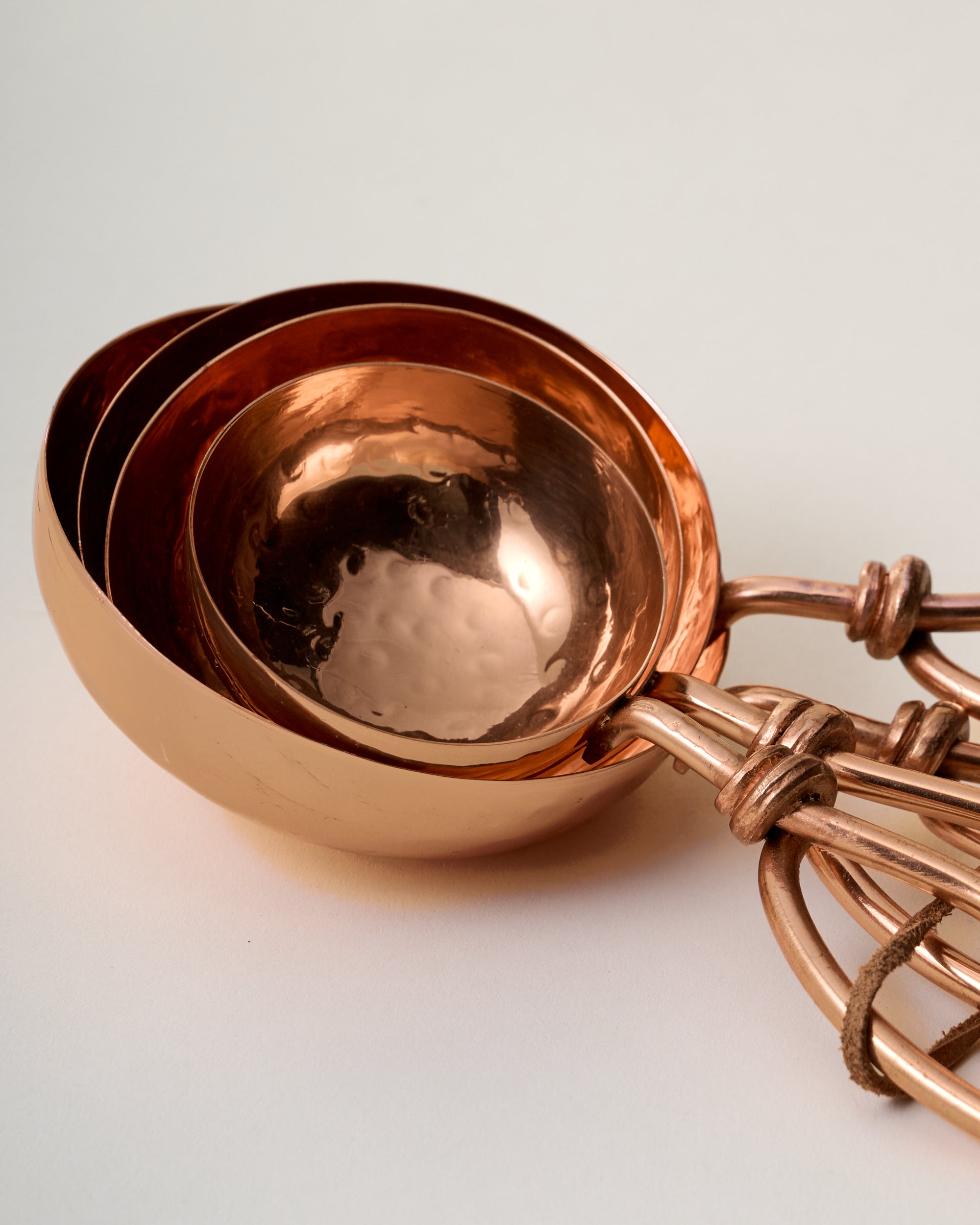 Hammered Copper Measuring Cups - Image 3