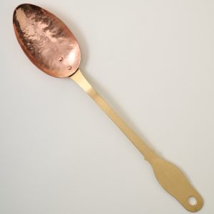 Handmade Hammered Copper + Brass Spoon