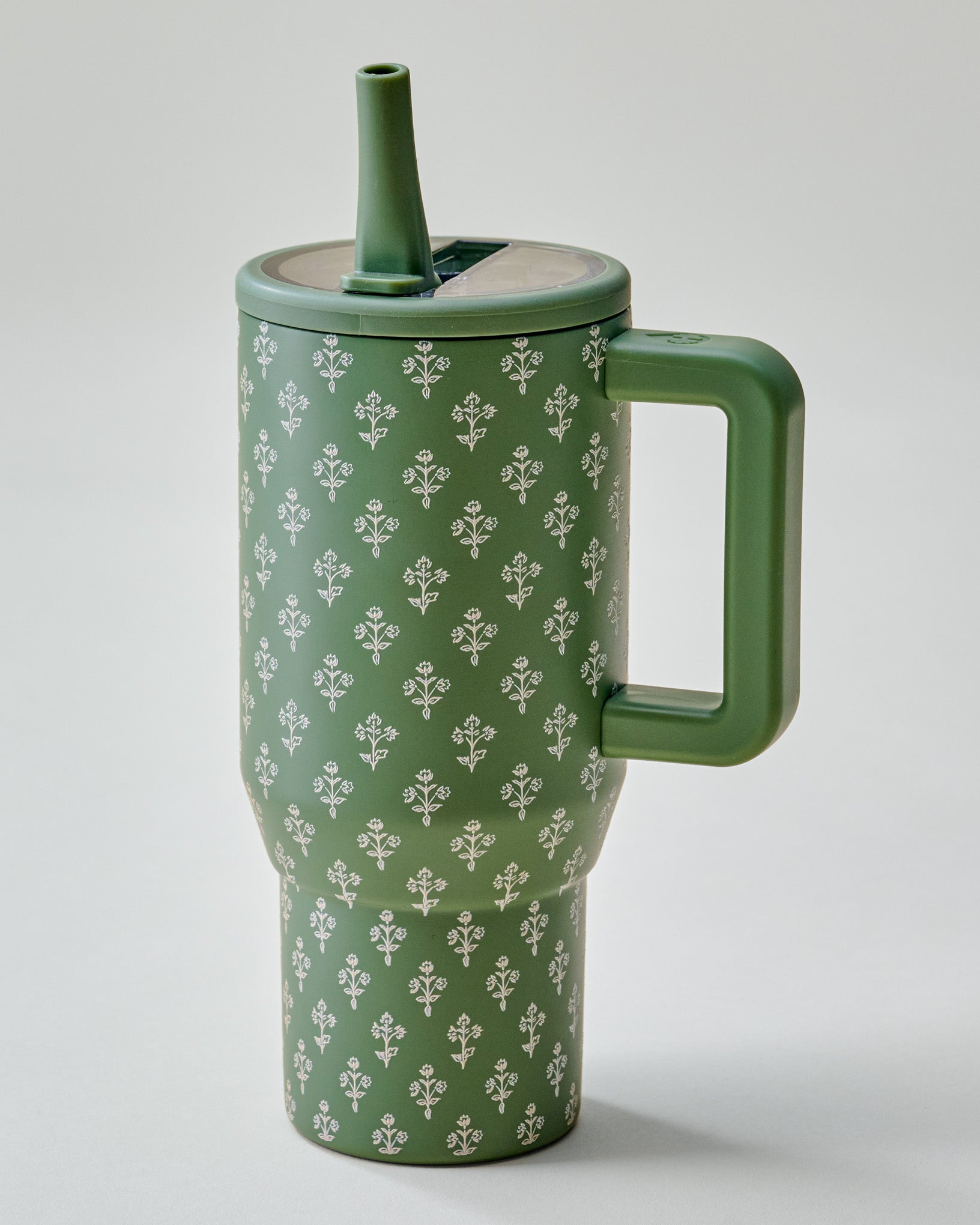 Hydrojug Heirloom Floral Olive 20oz Traveler