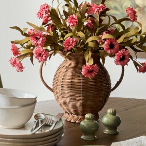 Mabel Rattan Vase
