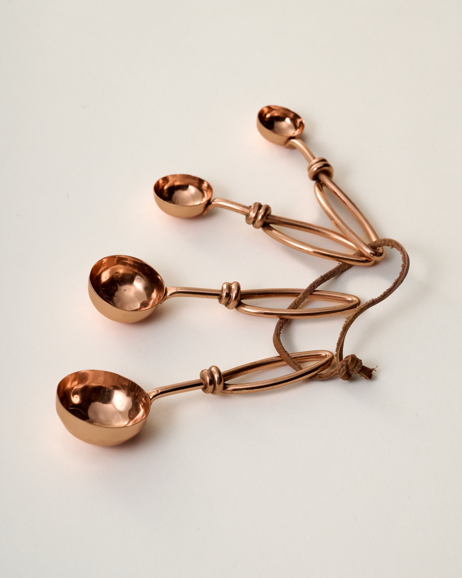 Hammered Copper Measuring Spoons - Image 3