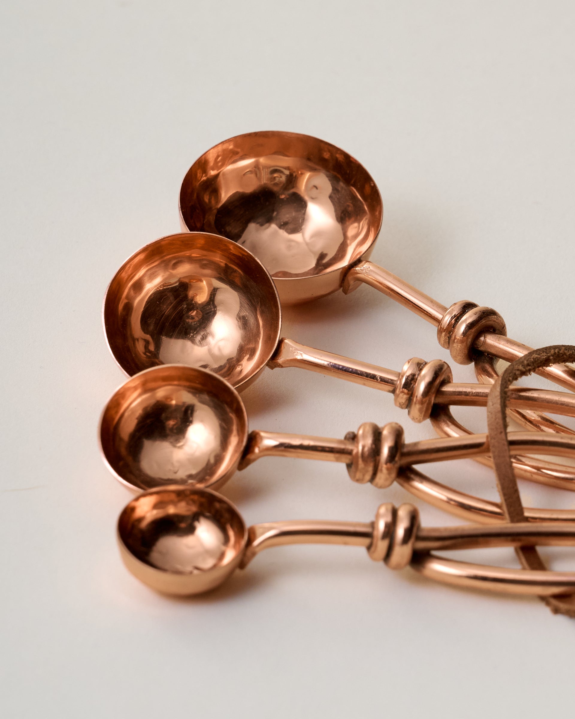 Hammered Copper Measuring Spoons - Image 2