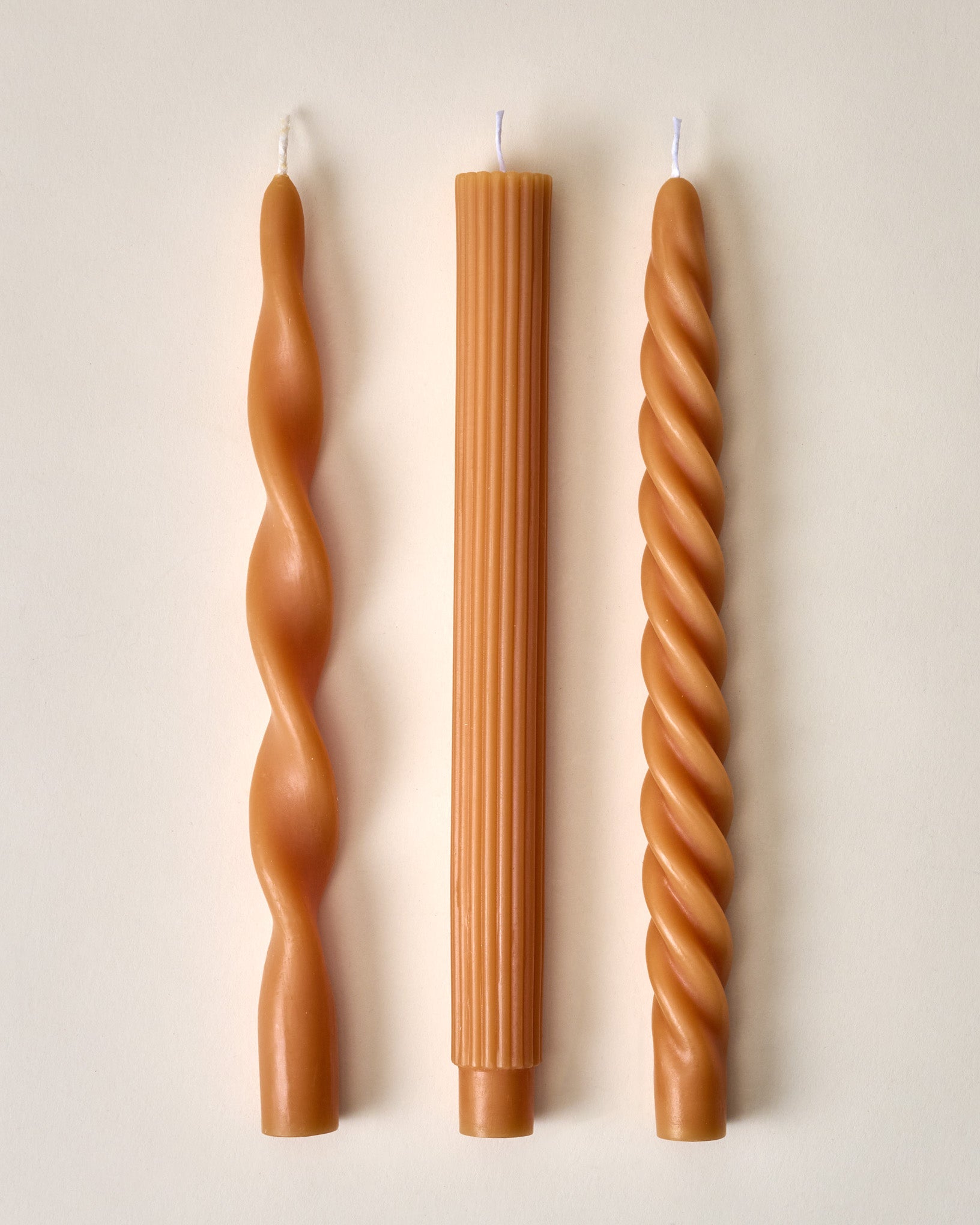 Assorted Drippy Taper Candle - Natural Beeswax - Image 2