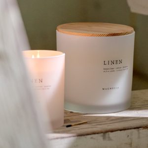 Magnolia Linen Candle