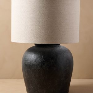 Charcoal Greenleigh Oversized Table Lamp