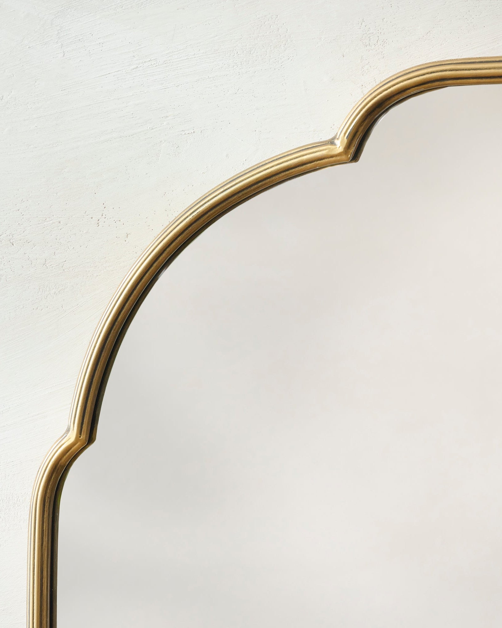 Antique Brass Luna Mirror - Image 4