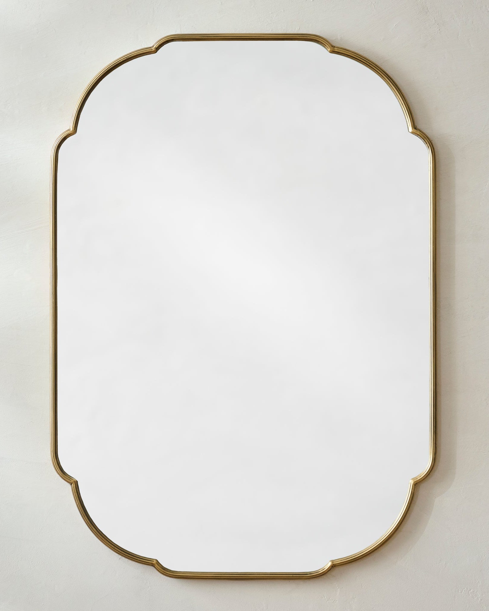 Antique Brass Luna Mirror - Image 2