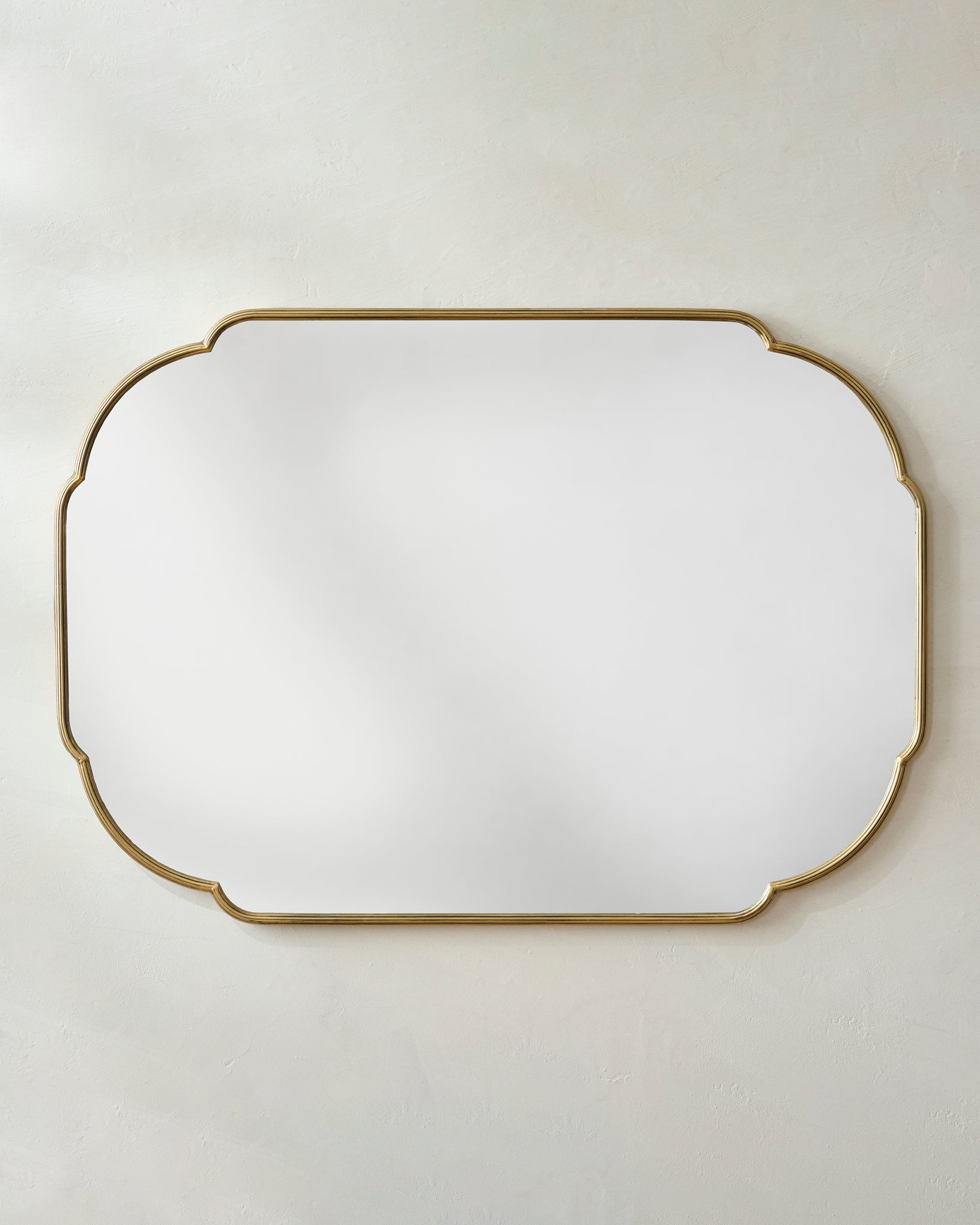 Antique Brass Luna Mirror - Image 3