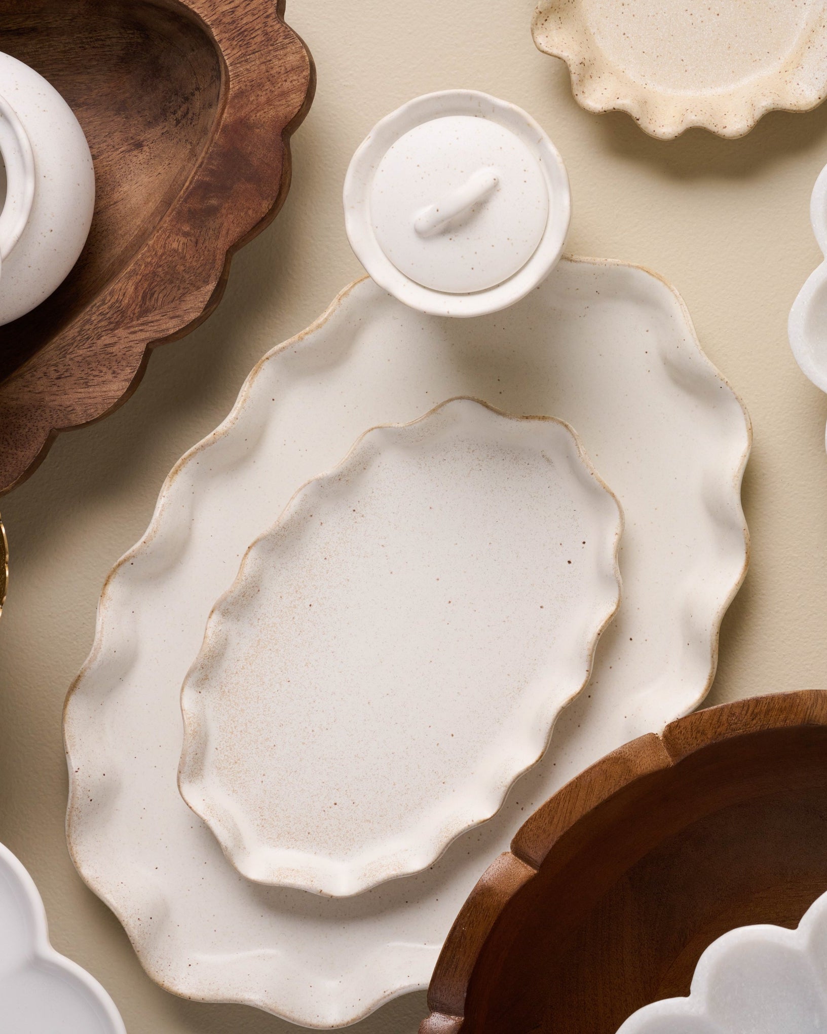Ceramic Ruffled Tray - Image 7