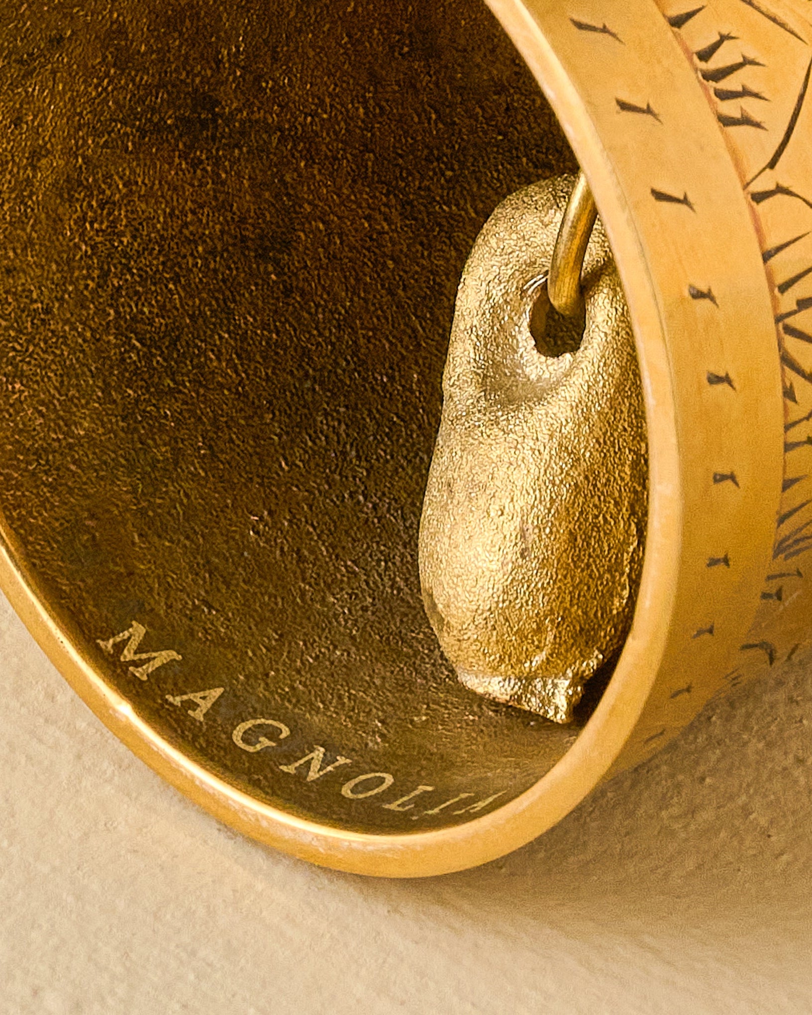Gigi Etched Brass Bell - Image 3