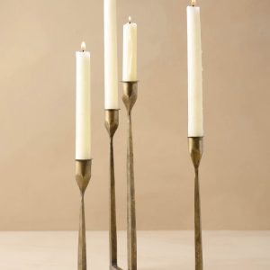 Antique Brass Gatecrest Multi Taper Holder