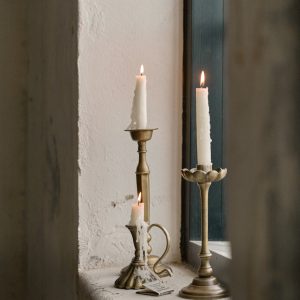 Anna Antique Brass Taper Holder