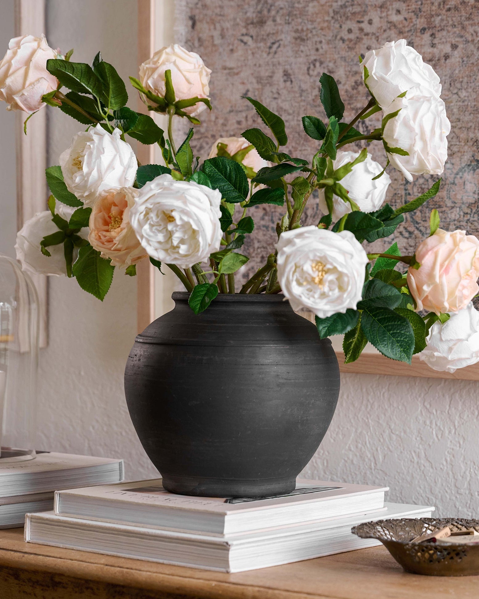 Rustic Black Hand-Made Vase - Image 4