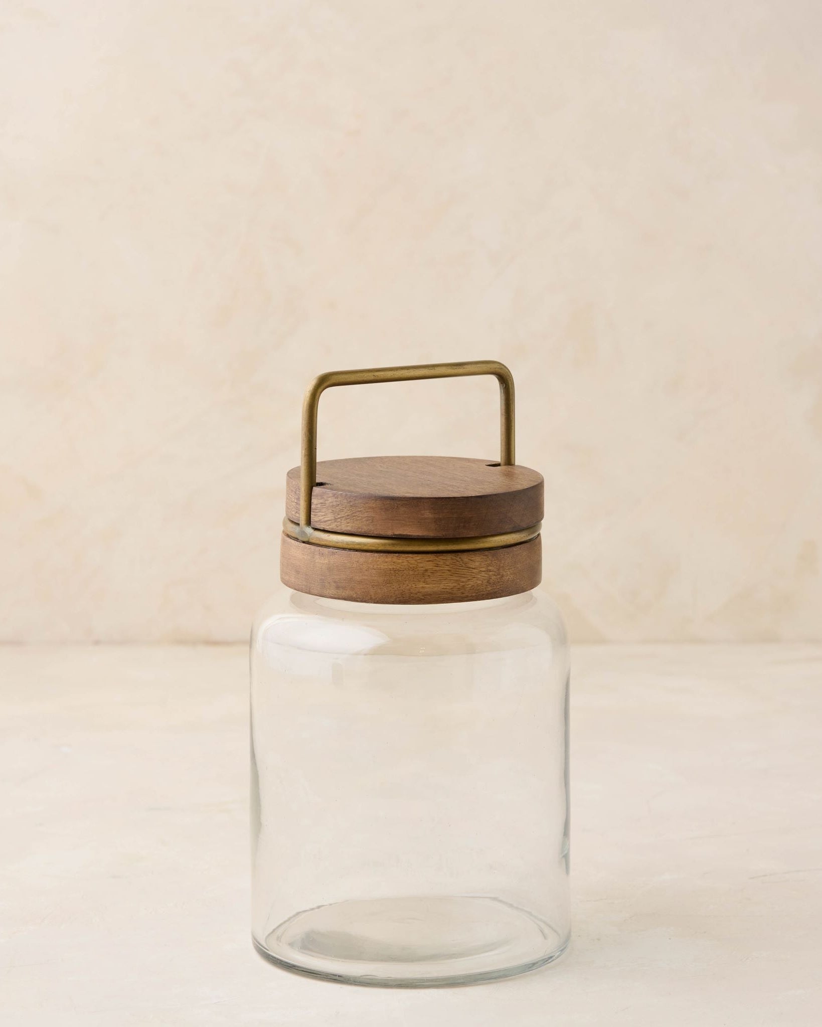 Wood with Antique Brass Canister - Image 4