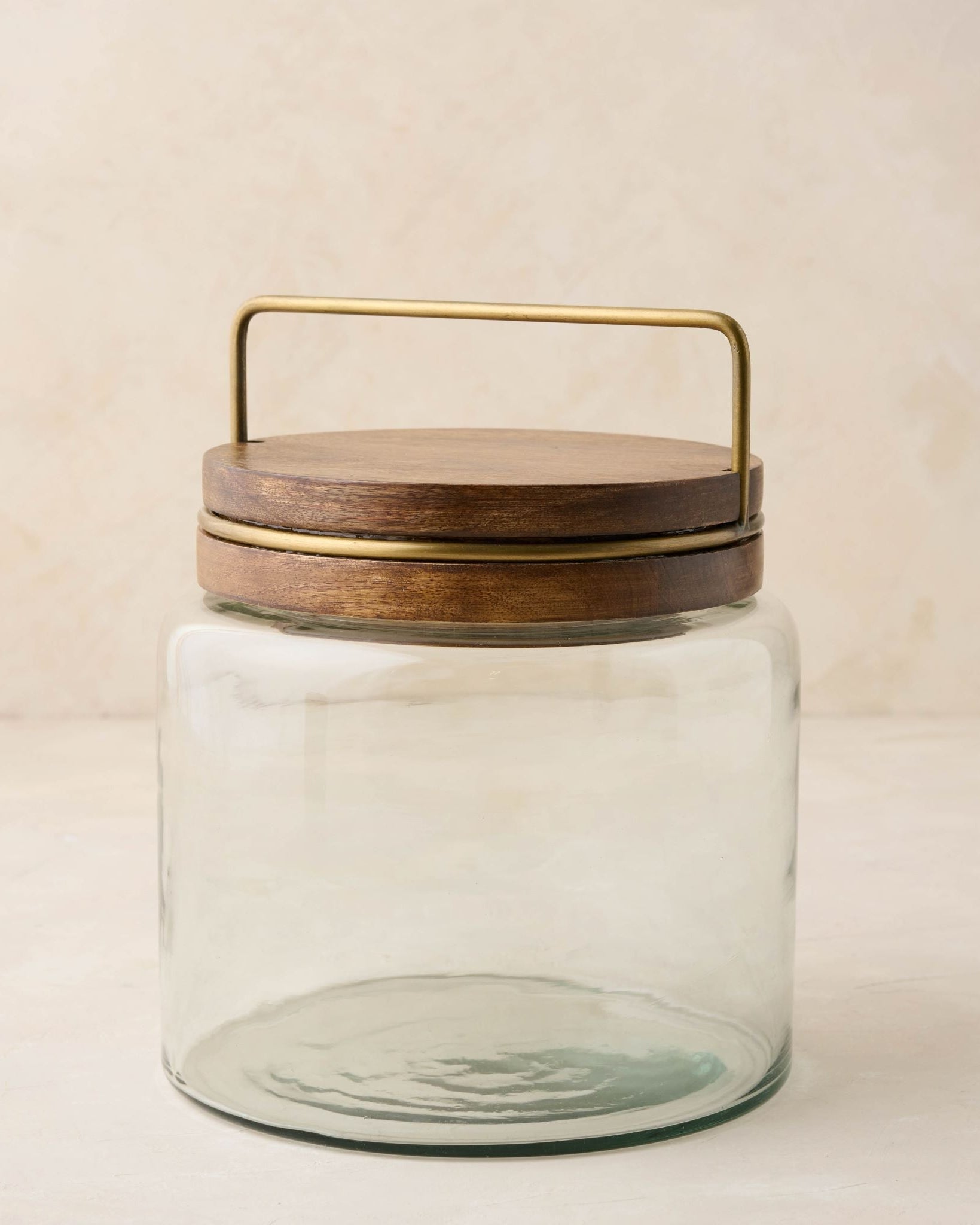 Wood with Antique Brass Canister - Image 5