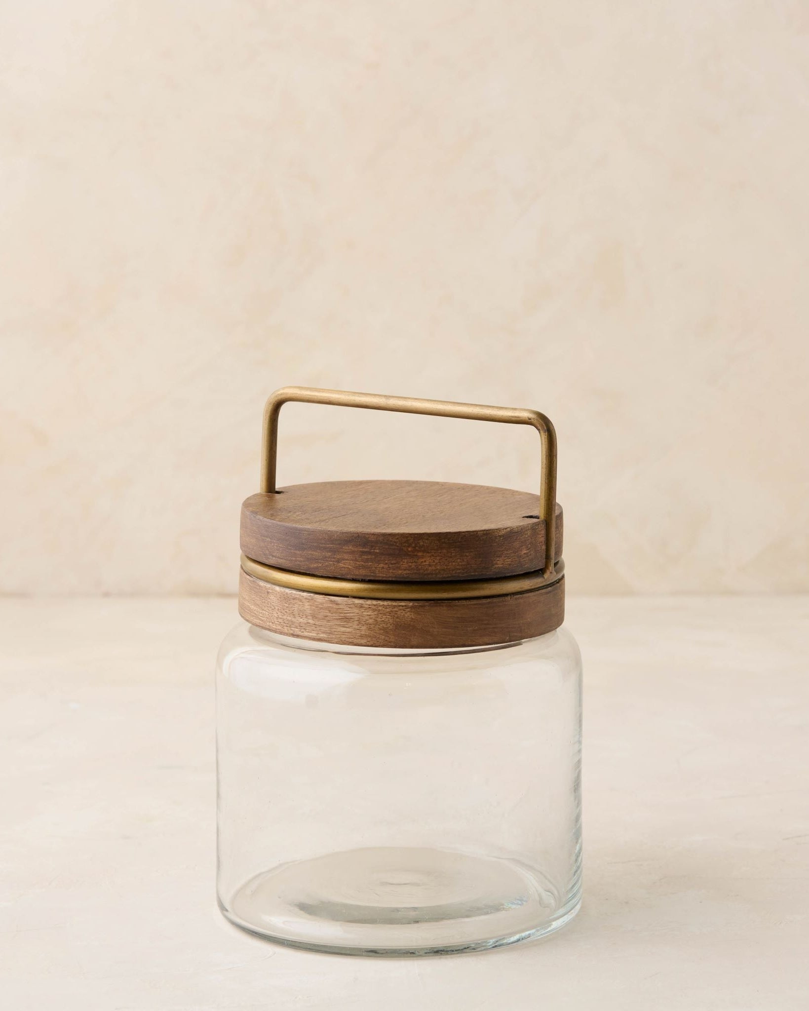 Wood with Antique Brass Canister - Image 3