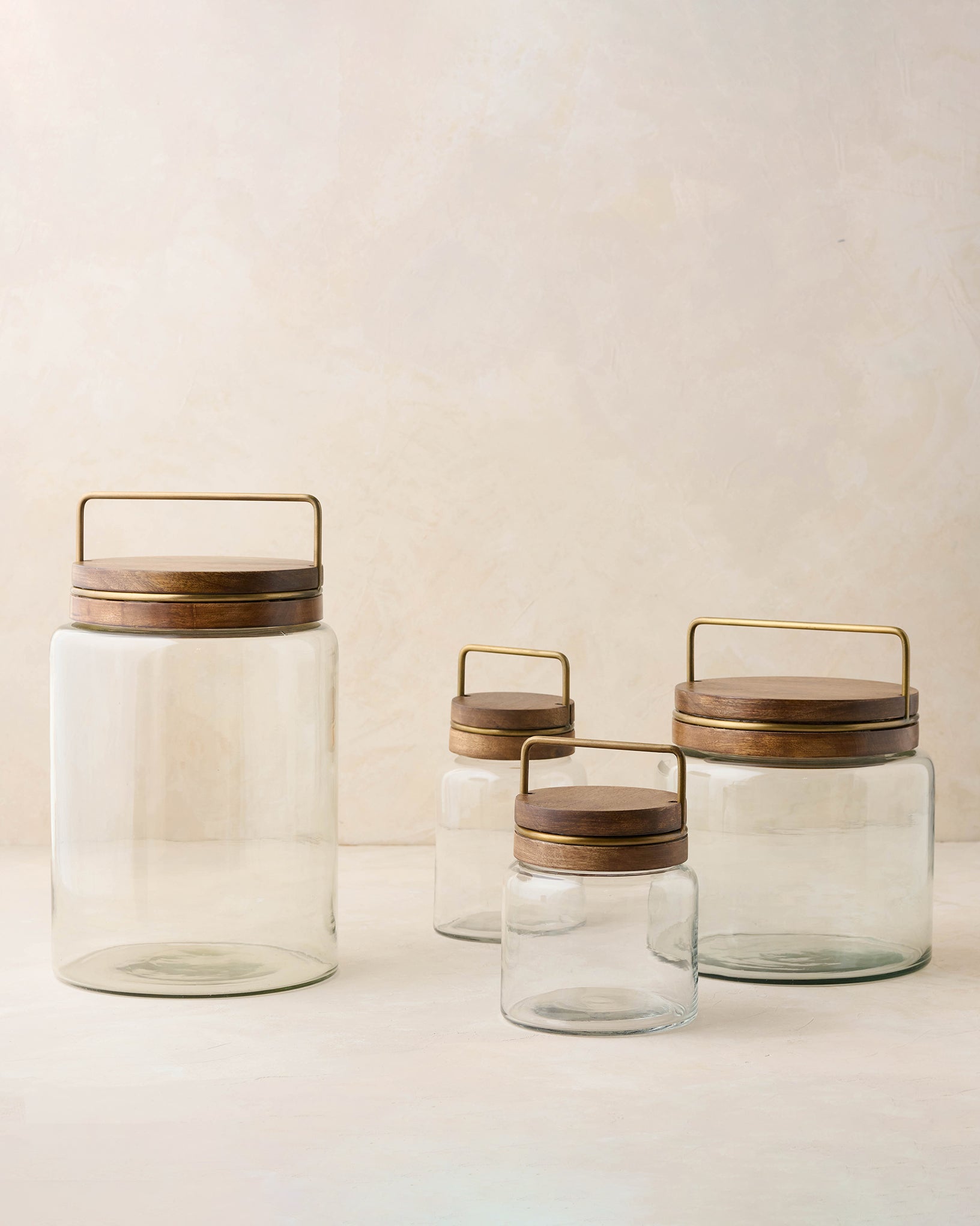 Wood with Antique Brass Canister - Image 2