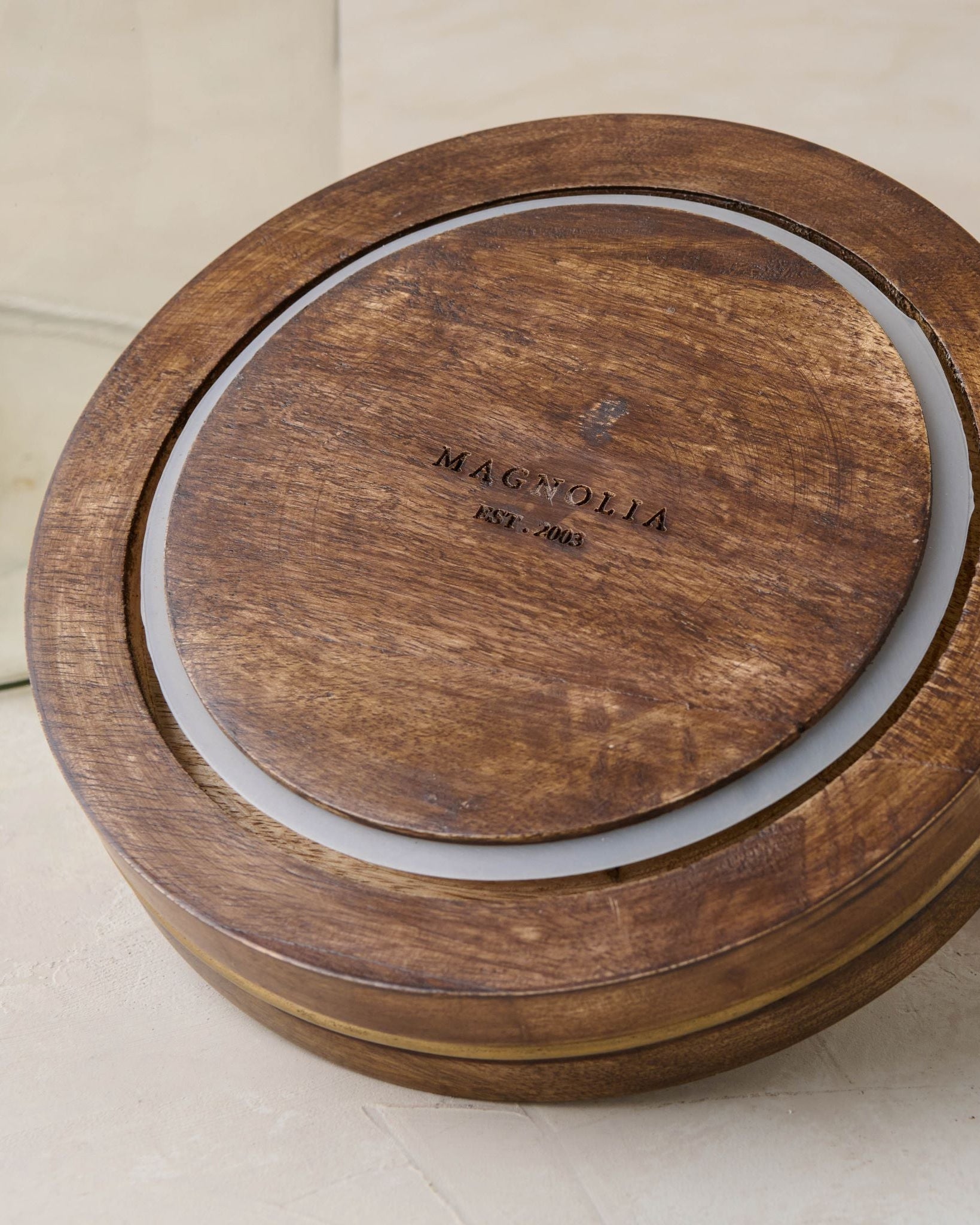 Wood with Antique Brass Canister - Image 8